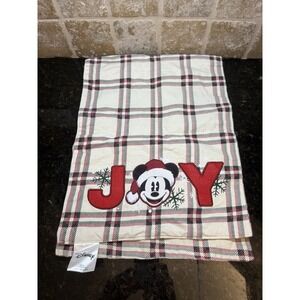 Christmas Disney Mickey Mouse "Joy" Appliqué Table Runner 13"x36" Kohl's